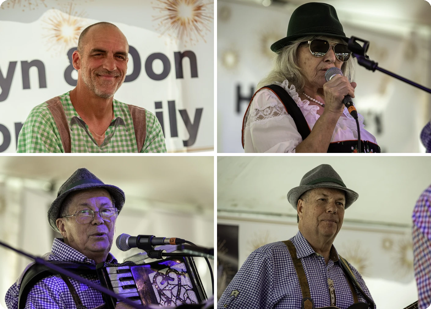 St. Louis Express band members performing at Oktoberfest