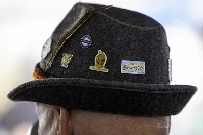 Oktoberfest hat with festival pins