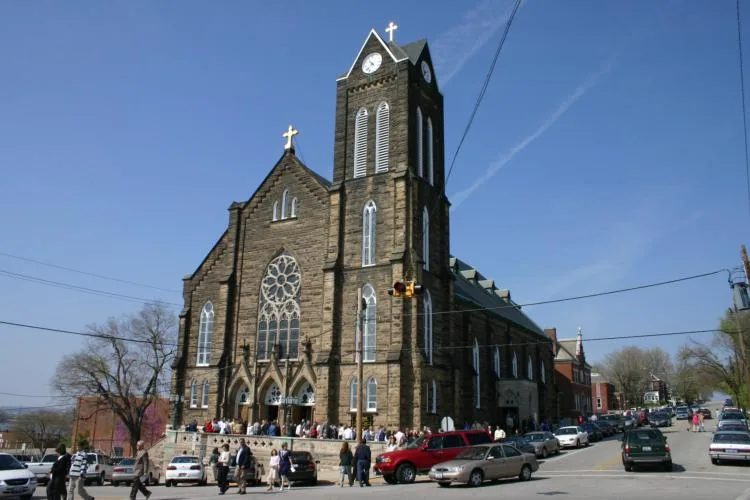 Exterior of St. Mary’s Church in Alton