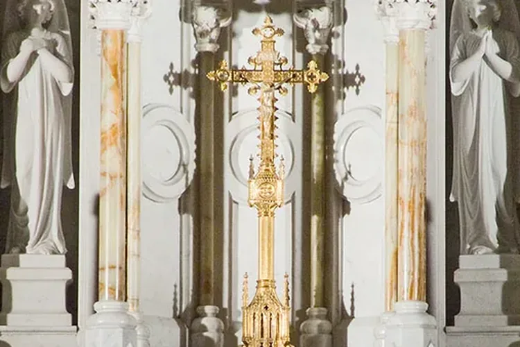 High altar and tabernacle inside the present St. Mary’s Church